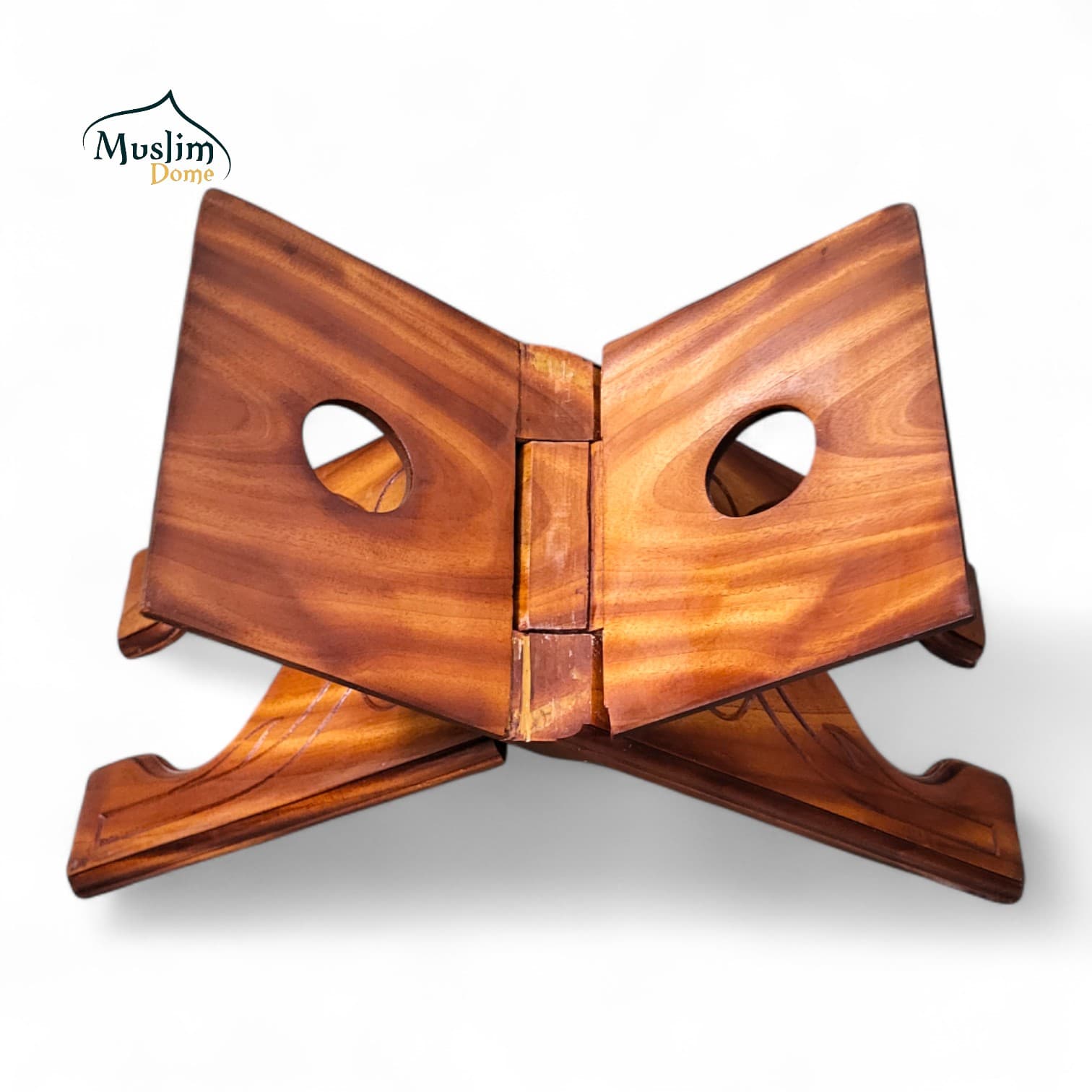 Taqwa Rehal / Quran Stand – Dark Wooden Folding Book Stand