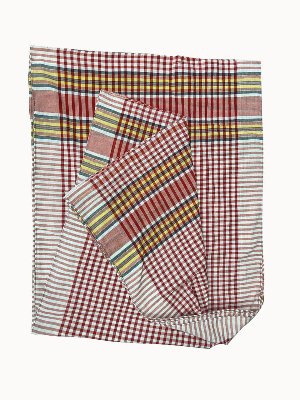Toweling / Gamsa – Ash Color Check Pattern, Size 54" x 32"