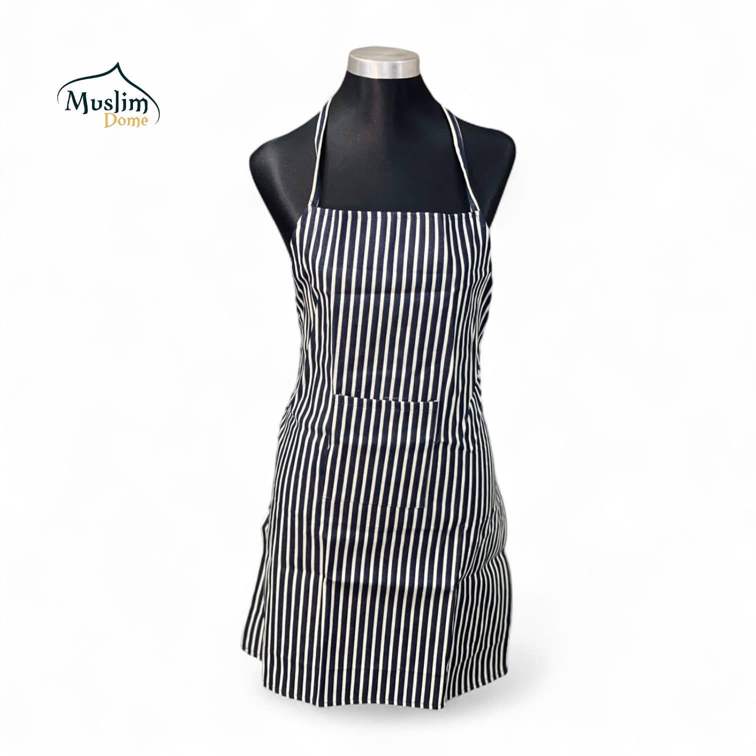 Kitchen Apron with Pockets – Stripe Design