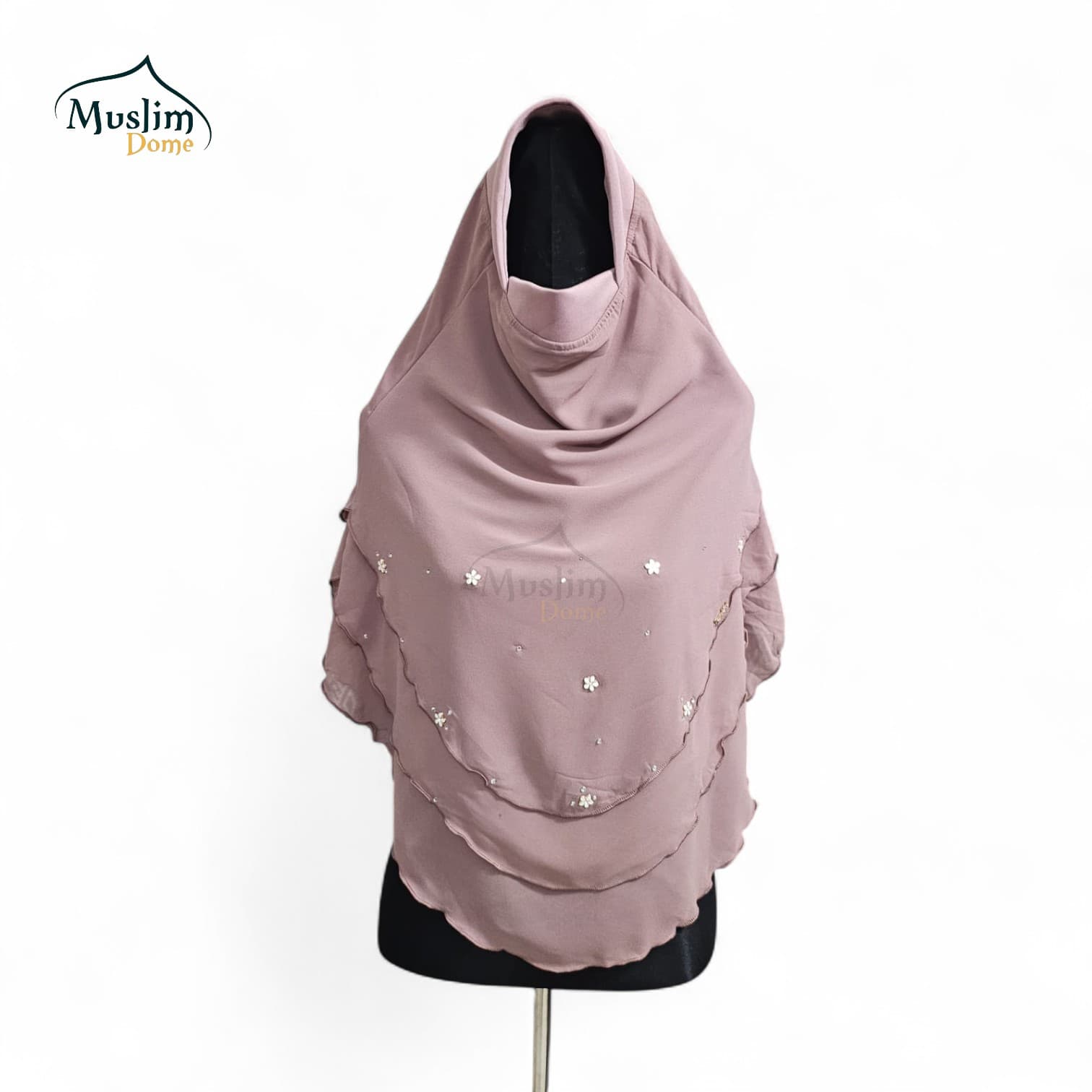 Star Stone Layered Ready Hijab – Magenta (Malaysian Imported)