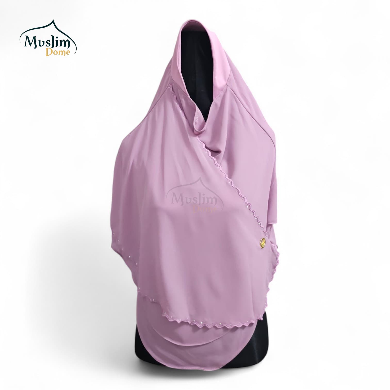 Single Line Stone Hijab – Pink (Malaysian Imported)