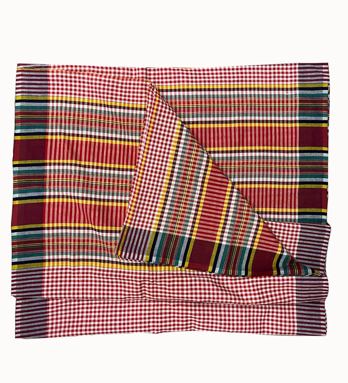Toweling / Gamsa – Multi Color Check (Red), Size 72" x 32"